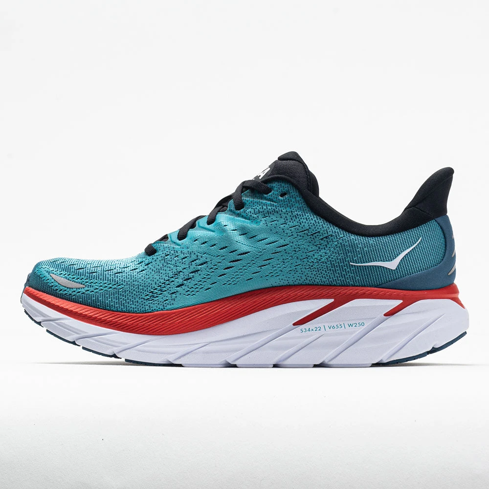 Hoka One One Clifton 8 Men's Real Teal/Aquarelle Hoka One One Clifton 8 Men's Real Teal/Aquarelle -Fashion Shoe Store 046768 1
