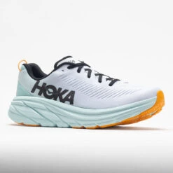 HOKA Rincon 3 Men's White/Blue Glass -Fashion Shoe Store 047672 5