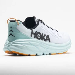 HOKA Rincon 3 Men's White/Blue Glass -Fashion Shoe Store 047672 6