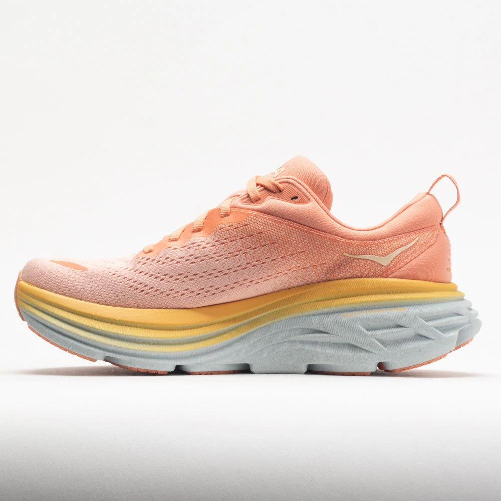 HOKA Bondi 8 Women's Shell Coral/Peach Parfait HOKA Bondi 8 Women's Shell Coral/Peach Parfait -Fashion Shoe Store 048475 1