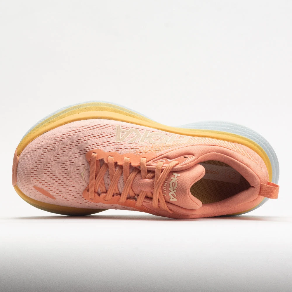 HOKA Bondi 8 Women's Shell Coral/Peach Parfait HOKA Bondi 8 Women's Shell Coral/Peach Parfait -Fashion Shoe Store 048475 2