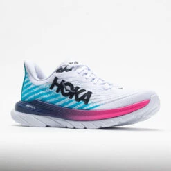 HOKA Mach 5 Men's White/Scuba Blue -Fashion Shoe Store 048548 5