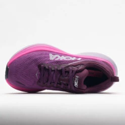 HOKA Bondi 8 Women's Beautyberry/Grape Wine -Fashion Shoe Store 048611 2