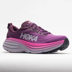 HOKA Bondi 8 Women's Beautyberry/Grape Wine -Fashion Shoe Store 048611 5