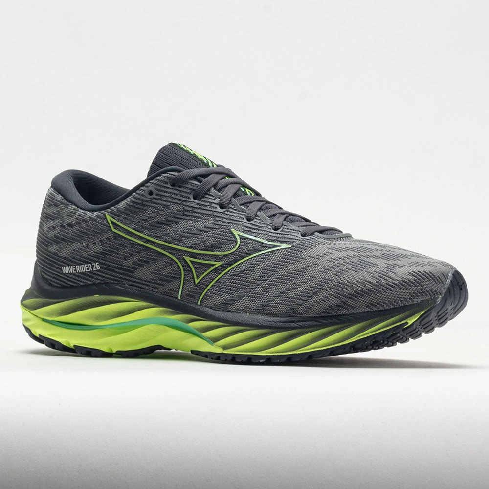 Mizuno Wave Rider 26 Mesh Men's Ultimate Grey/Neo Lime Mizuno Wave Rider 26 Mesh Men's Ultimate Grey/Neo Lime -Fashion Shoe Store 048655 5