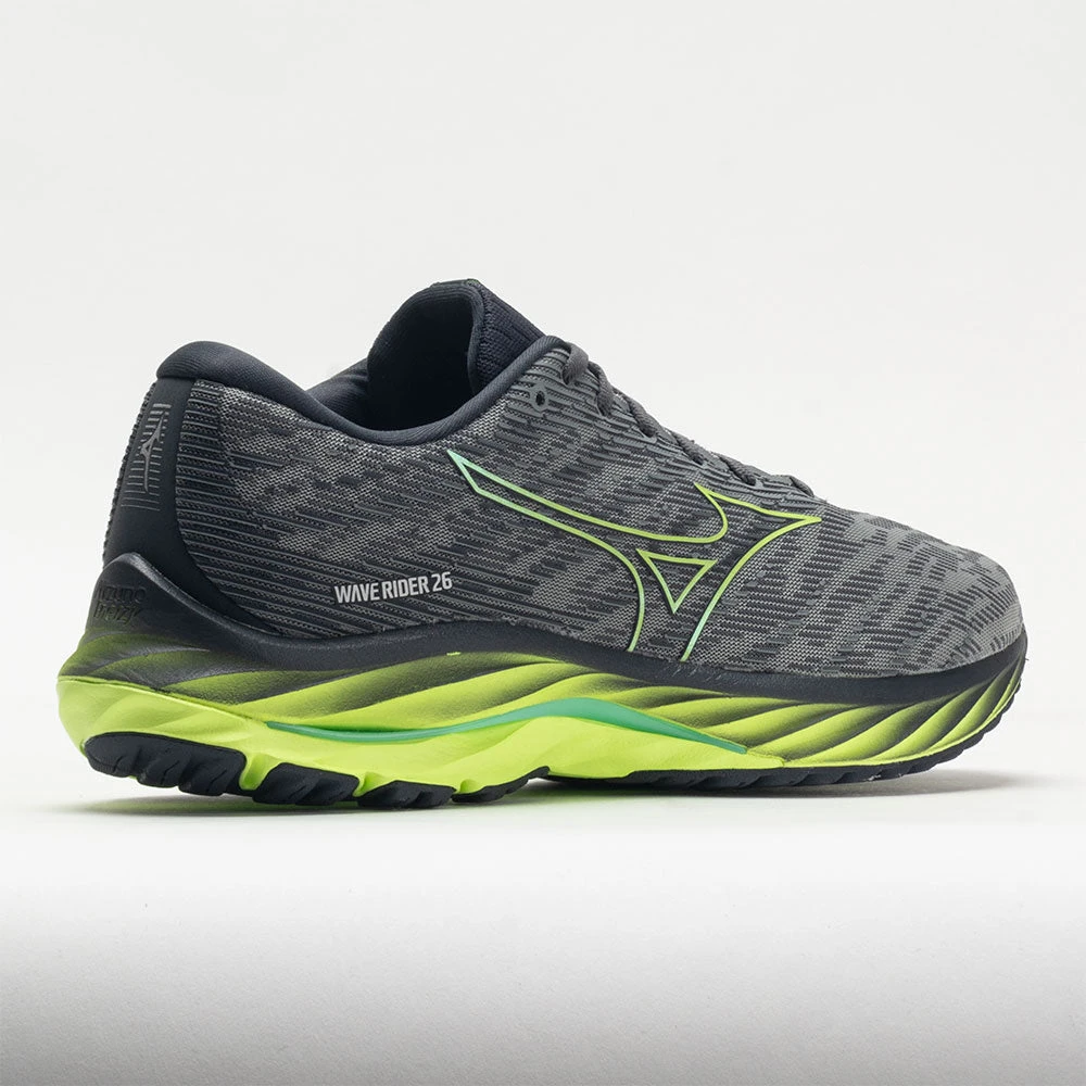 Mizuno Wave Rider 26 Mesh Men's Ultimate Grey/Neo Lime Mizuno Wave Rider 26 Mesh Men's Ultimate Grey/Neo Lime -Fashion Shoe Store 048655 6
