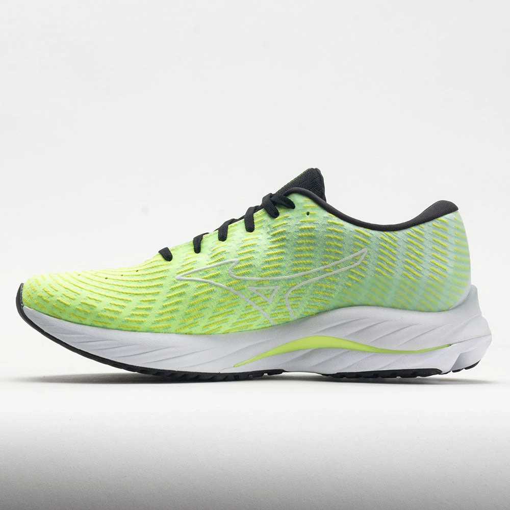 Mizuno Wave Rider 26 Men's Neo Lime/White Mizuno Wave Rider 26 Men's Neo Lime/White -Fashion Shoe Store 048659 1