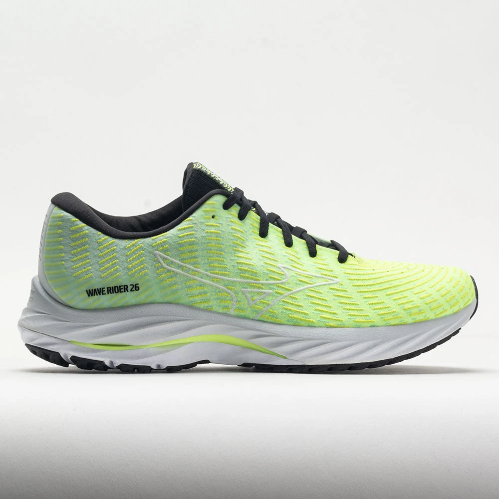 Mizuno Wave Rider 26 Men's Neo Lime/White Mizuno Wave Rider 26 Men's Neo Lime/White -Fashion Shoe Store 048659 3