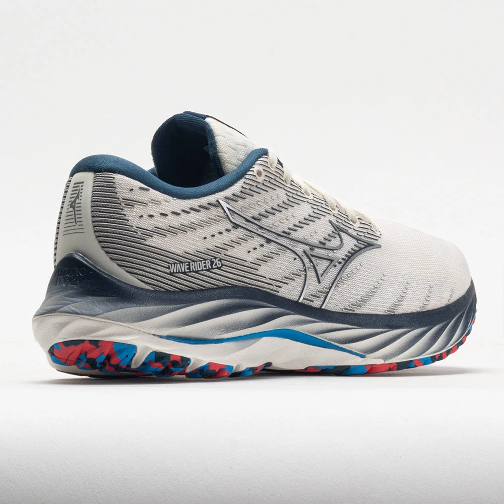 Mizuno Wave Rider 26 Mesh Women's Snow White/Silver Mizuno Wave Rider 26 Mesh Women's Snow White/Silver -Fashion Shoe Store 048805 6