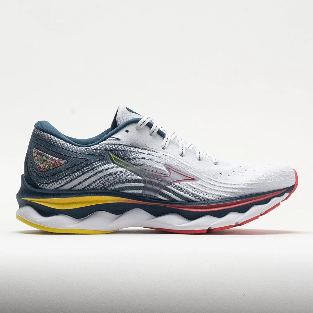 Mizuno Wave Sky 6 Women's White/Hibiscus Mizuno Wave Sky 6 Women's White/Hibiscus -Fashion Shoe Store 049119 3