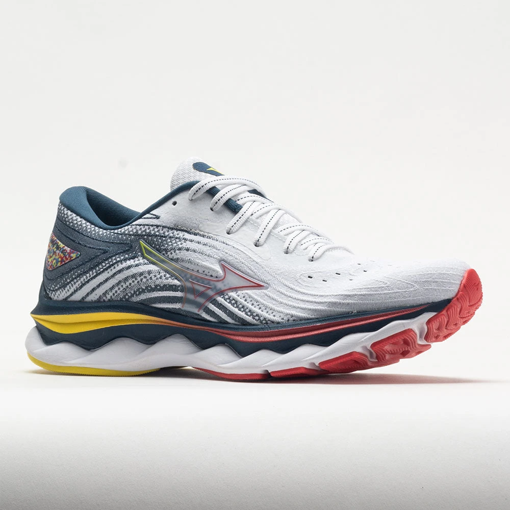 Mizuno Wave Sky 6 Women's White/Hibiscus Mizuno Wave Sky 6 Women's White/Hibiscus -Fashion Shoe Store 049119 5