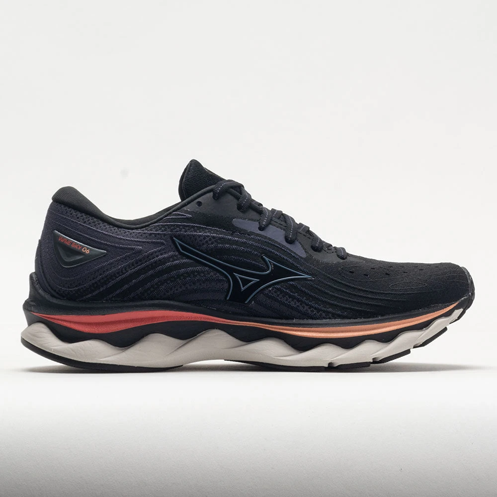 Mizuno Wave Sky 6 Women's Black/Quicksilver Mizuno Wave Sky 6 Women's Black/Quicksilver -Fashion Shoe Store 049120 3