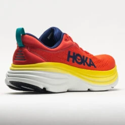 HOKA Bondi 8 Men's Red Alert/Flame -Fashion Shoe Store 049229 6