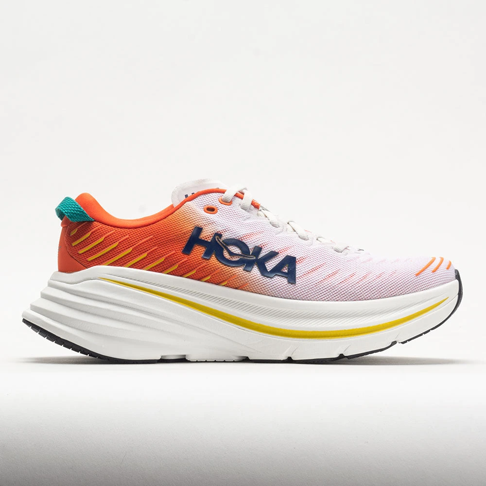 HOKA Bondi X Men's Blanc de Blanc/Flame HOKA Bondi X Men's Blanc De Blanc/Flame -Fashion Shoe Store 049244 3