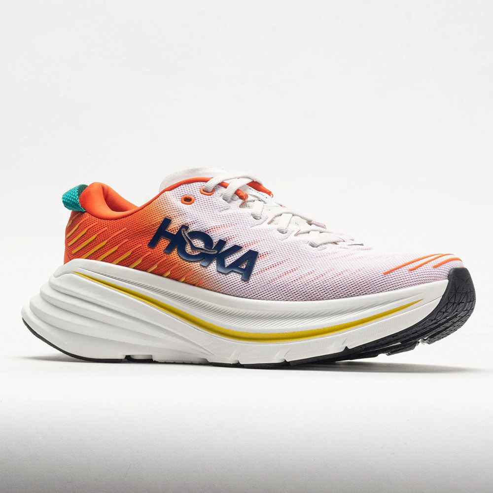 HOKA Bondi X Men's Blanc de Blanc/Flame HOKA Bondi X Men's Blanc De Blanc/Flame -Fashion Shoe Store 049244 5