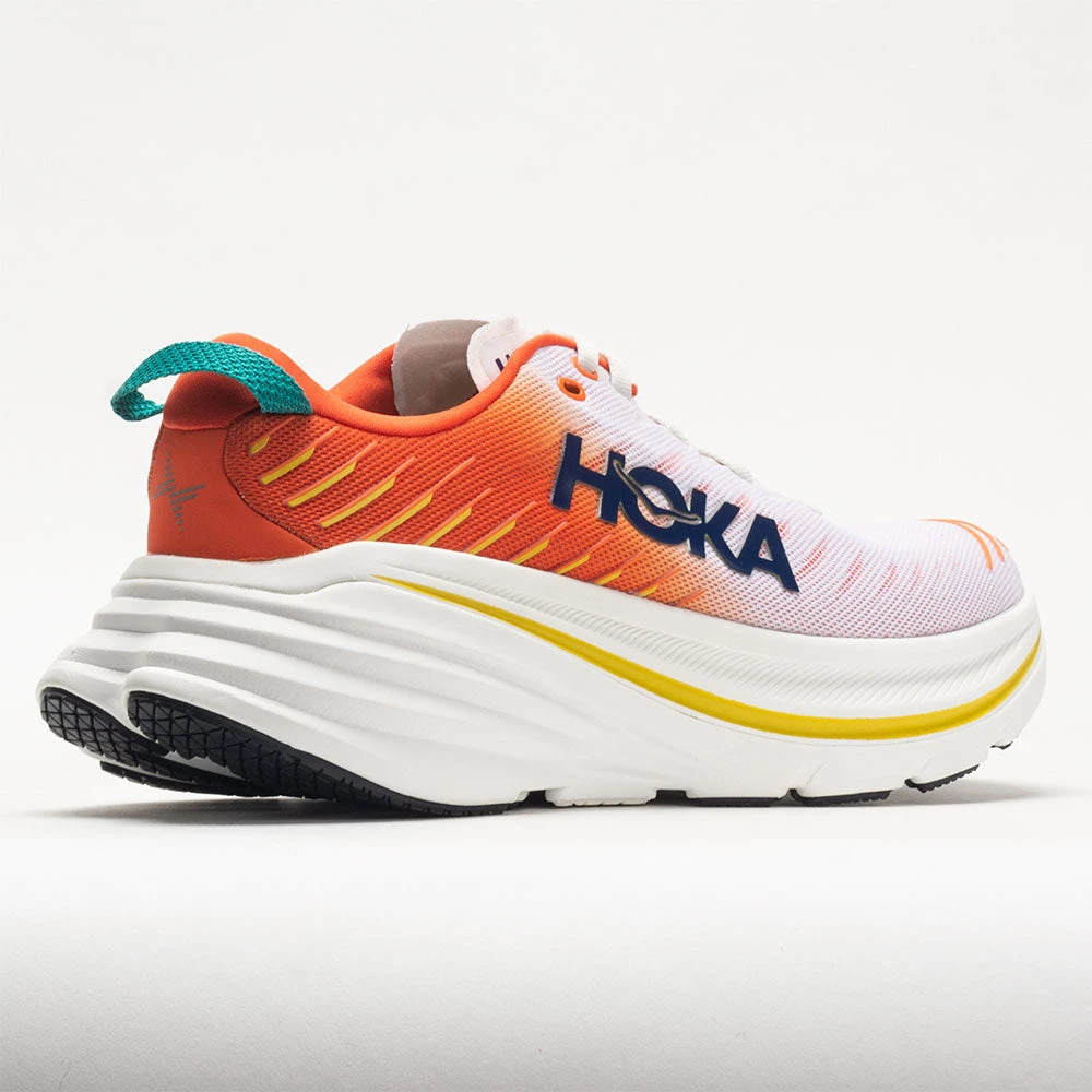 HOKA Bondi X Men's Blanc de Blanc/Flame HOKA Bondi X Men's Blanc De Blanc/Flame -Fashion Shoe Store 049244 6