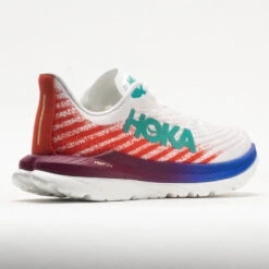 HOKA Mach 5 Men's White/Flame -Fashion Shoe Store 049256 6