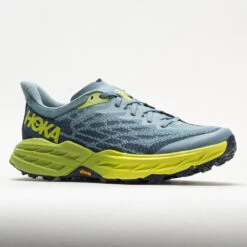 HOKA Speedgoat 5 Men's Stone Blue/Dark Citron 6 HOKA Speedgoat 5 Men's Stone Blue/Dark Citron -Fashion Shoe Store 049271 5
