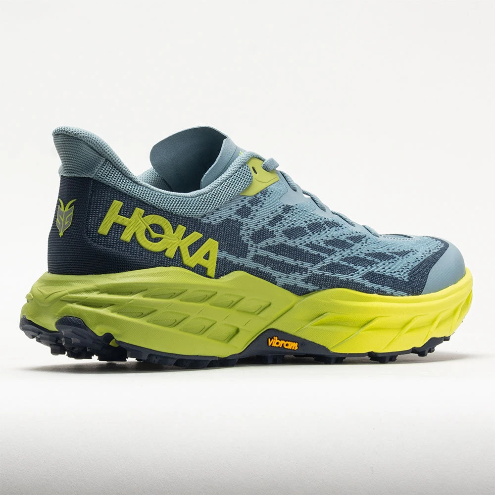 HOKA Speedgoat 5 Men's Stone Blue/Dark Citron HOKA Speedgoat 5 Men's Stone Blue/Dark Citron -Fashion Shoe Store 049271 6