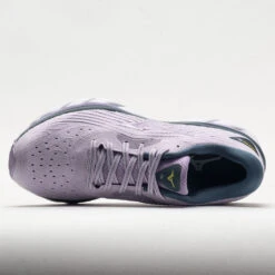 Mizuno Wave Sky 6 Women's Pastel Lilac/White -Fashion Shoe Store 049691 2