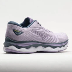 Mizuno Wave Sky 6 Women's Pastel Lilac/White -Fashion Shoe Store 049691 6