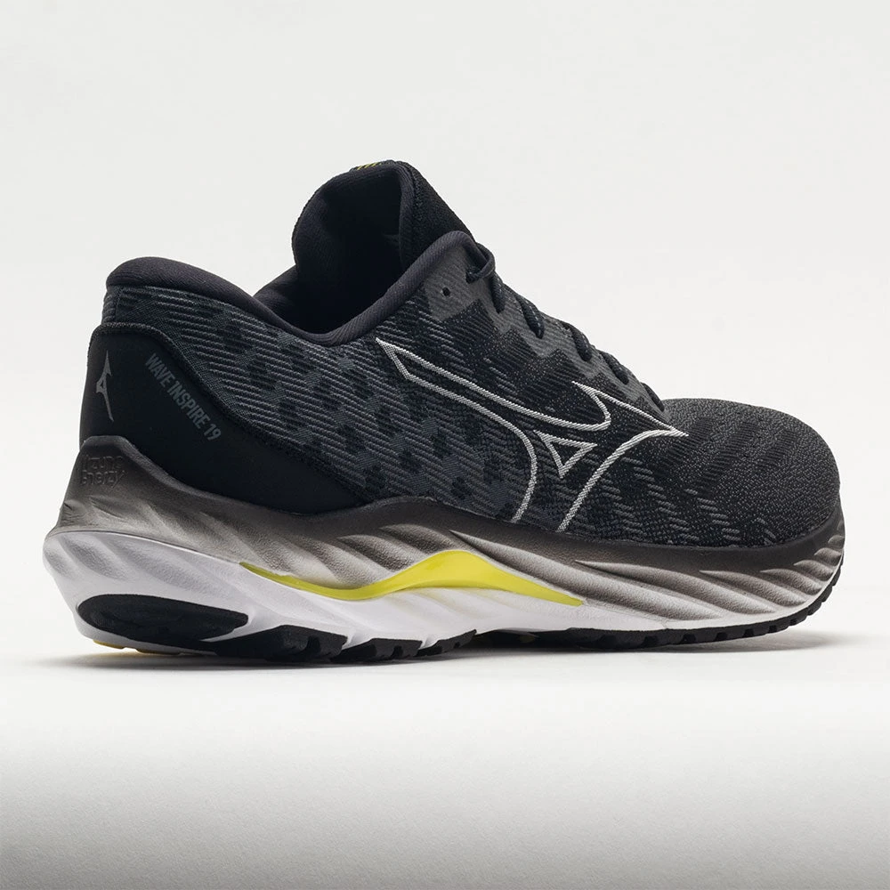 Mizuno Wave Inspire 19 Knit Men's Black/Nimbus Cloud Mizuno Wave Inspire 19 Knit Men's Black/Nimbus Cloud -Fashion Shoe Store 049712 6