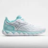 Mizuno Wave Enforce Tour AC Women's White/Tanager Turquoise -Fashion Shoe Store 117145 3