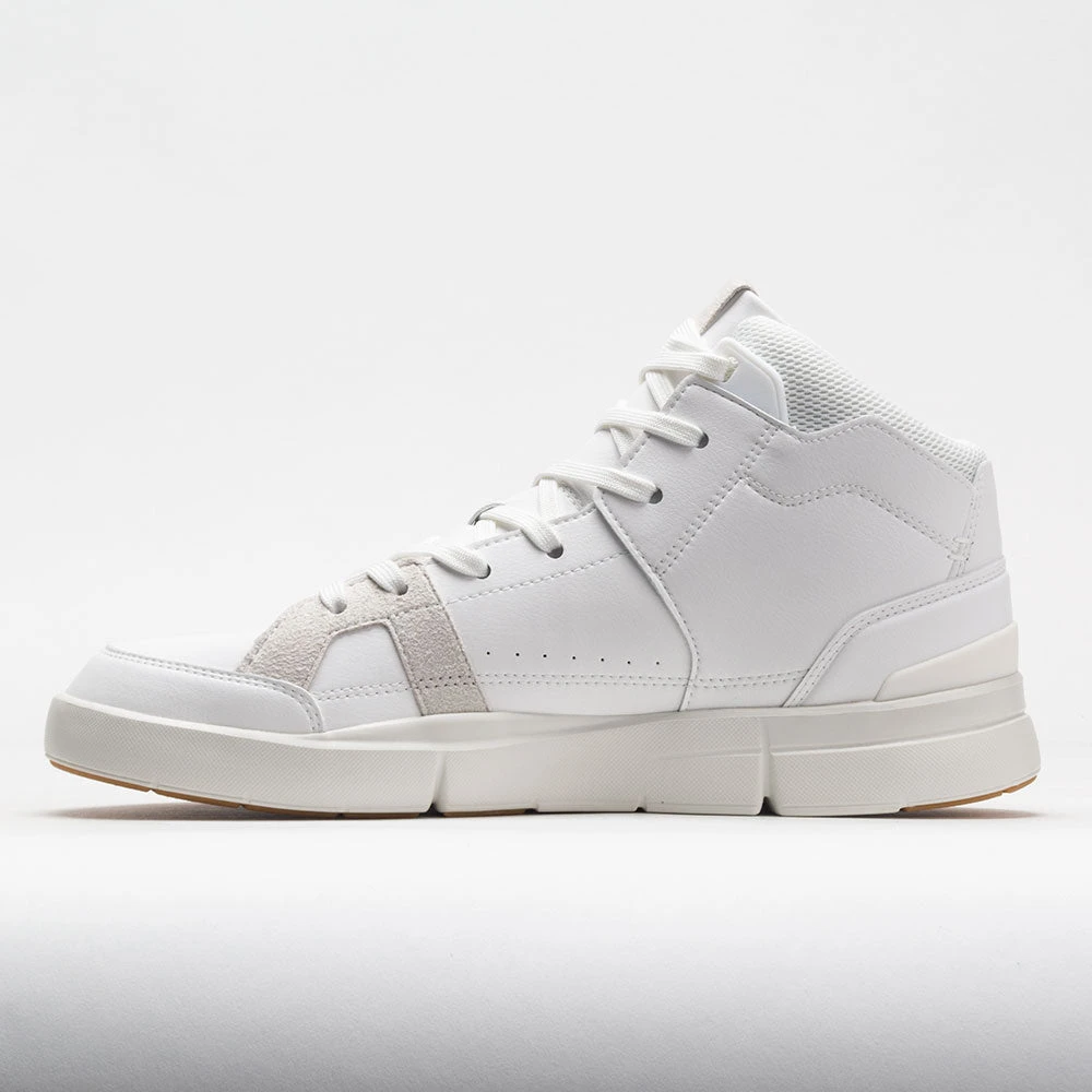 On The Roger Clubhouse Mid Men's White/Sand On Running On The Roger Clubhouse Mid Men's White/Sand -Fashion Shoe Store 117230 1