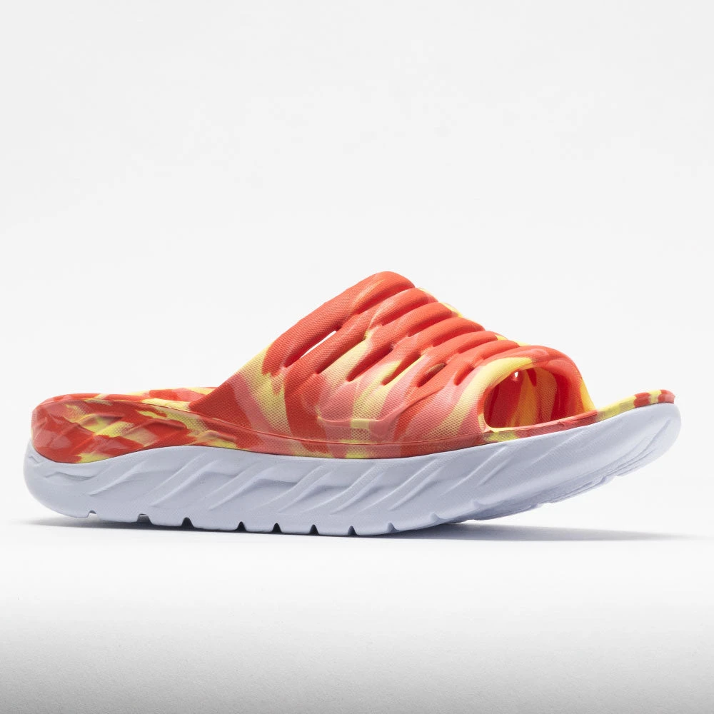 HOKA Ora Recovery Slide Swirl Unisex Yellow Pear/Fiesta HOKA Ora Recovery Slide Swirl Unisex Yellow Pear/Fiesta -Fashion Shoe Store 570558 5