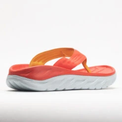 Hoka One One Ora Recovery Flip Men's Fiesta/Amber Yellow -Fashion Shoe Store 570590 6